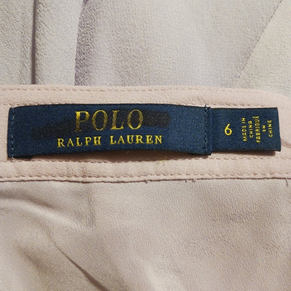 SOLD! POLO RALPH LAUREN Pink Soft Pastel Silk Tie-Dye Zip Skirt Women's 6 - Picture 8 of 16